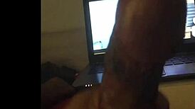 Marcopolos Jerking Off His Big Black Cock Alone At Home