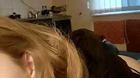 German Teen 18+ Performs Deepthroat Blowjob With Friend