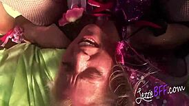 just chillin’ with a lesbian fairy threesome in wild costumes