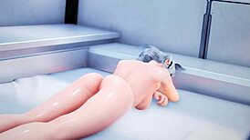 code valkyrie ii fingering and fucking in bedroom and bath with cumshot.