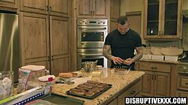 hey, check out this cum-filled donut i brought for my muscular gay neighbor?