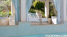 Little Lola Fae Enjoys Reality Scenes with Blonde Amateurs