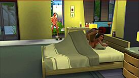 Aunt and nephew indulge in wild anime tit play