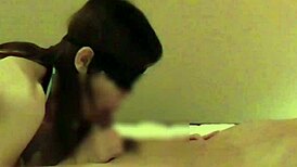 home made chinese girlfriend gives handjob and blowjob until ejaculation