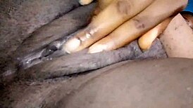 Oiled Tight Pink Pussy Ripped Clothes Masturbation Close-Up