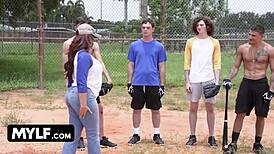 Callie coaches a challenging baseball team!