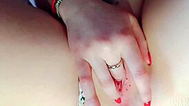 Pretty Petite Girl Alone at Home Feeling Horny Masturbates Her Tight Shaved Pussy