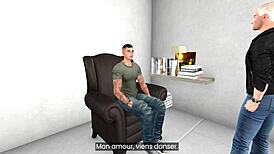 husband offers submissive wife to stepson for hard fucking 😈