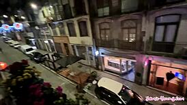 jamie young in horny portuguese adventure, sucking monster cock outdoors with pov master 😈