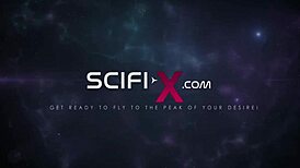 Sci-Fi BDSM Bunker Action with Sexy Young 18+ Blonde Cuffed and Ass-Fucked