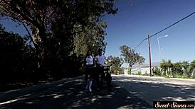 Watch the teacher bang that teenage pussy in group fantasy.