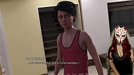 The golden boy ep 6 features mother-in-law in anime handjob game