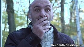 hey old man, you’re caught spying, now enjoy my teen reward.