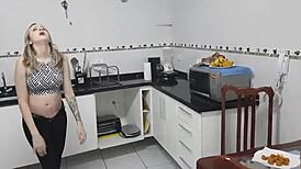 girl with tummy ache farting loudly in brazil