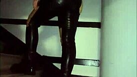 Intriguing latex goddess femdom anime hentai scene