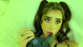 i got pov view of shaved pussy with dildo