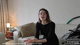 First Timer Model Gets Bold in Shy Sofa Casting Interview.