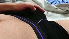 Asian guy cums in underwear, then jerks off again