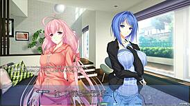 Akumeru Family Harem Route Part 2: Dual Step-Sister Titfuck with Big Tits.