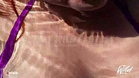 busty pinay reveals her big tits while lounging in the pool, causing a scandal