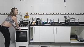 girl with tummy ache farting loudly in brazil