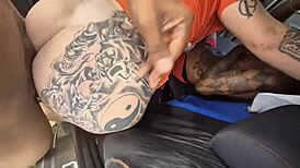 Car Fuckfest With Friend And Three Guys