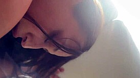 Bet with tiny 18+ step sister leads to cowgirl blowjob and cumshot