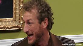 Redhead Milf Gets Hardcore Fucked On Sofa With Cumshot