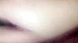 Claudia enjoys her cucumber solo session