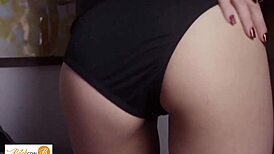 licking his girlfriend's hairy pussy in batgirl costume, deepthroating and muff diving