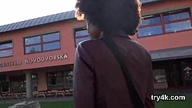 erotic cutie gives a blowjob in pov, then gets her spread twat penetrated hard