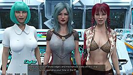 Hot Indian Milf Stranded in Space with Curvy Outfit