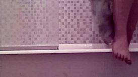 My sister spied on while bathing!