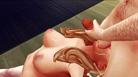 i love watching blonde drink cum after double banging