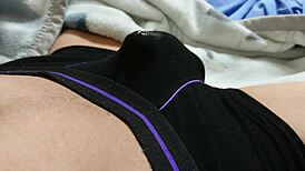 Asian guy cums in underwear, then jerks off again