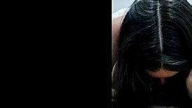 White Wolf Gets Greedy Demonic Blowjob From White Moon