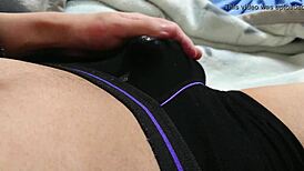 Asian guy cums in underwear, then jerks off again