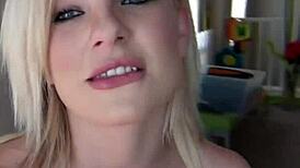 hey, dahlia sky is walking around this big house alone and making herself cum
