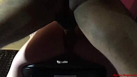 My ass takes deep anal penetration in close-up homemade sex.