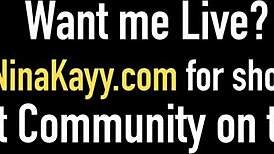 Nina Kayy Tempts With Big Tits And Stockings