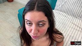 Check Out Katty West in the Best Cumshot Compilation! Face and Mouth Shots with Swallowing! 😍