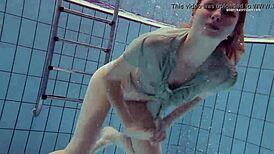 Tiny Nastya’s Tight Ass Stuns by the Pool