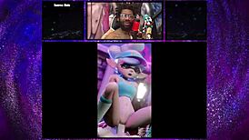 Marie And Callie Riding Creamy Cock In Game