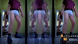 Alejandro Mistral's Hard Cock In Underwear Fetish Scene