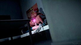 feline the blue moans with monster cock in hentai action