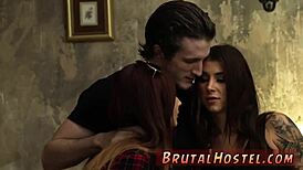 Outdoor teen tourists felicity feline explore woods