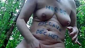 Esclave F Bound and Exposed in Forest 2024