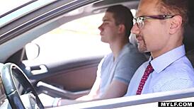 Busty-Milf Takes A Ride On A Young 18+ Stud