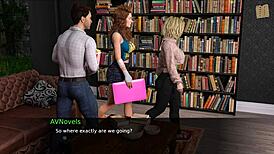 Teen brunette nurses blonde in 3d game pleasure