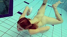 Tiny Nastya’s Tight Ass Stuns by the Pool